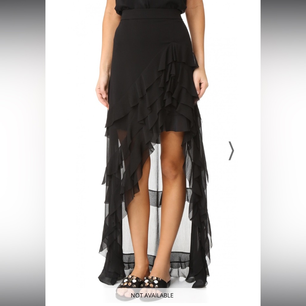 ISO Alice + Olivia Black Lavera Skirt, size 0 or 2 - Picture 3 of 3